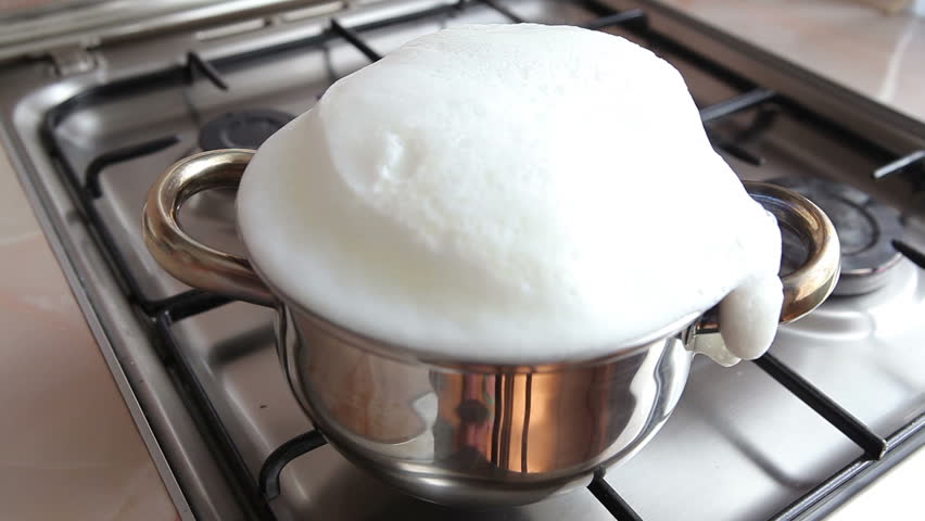 Boiling milk